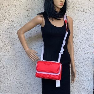 NWT TORY BURCH LARGE FLEMING SATCHEL SHOULDER BAG